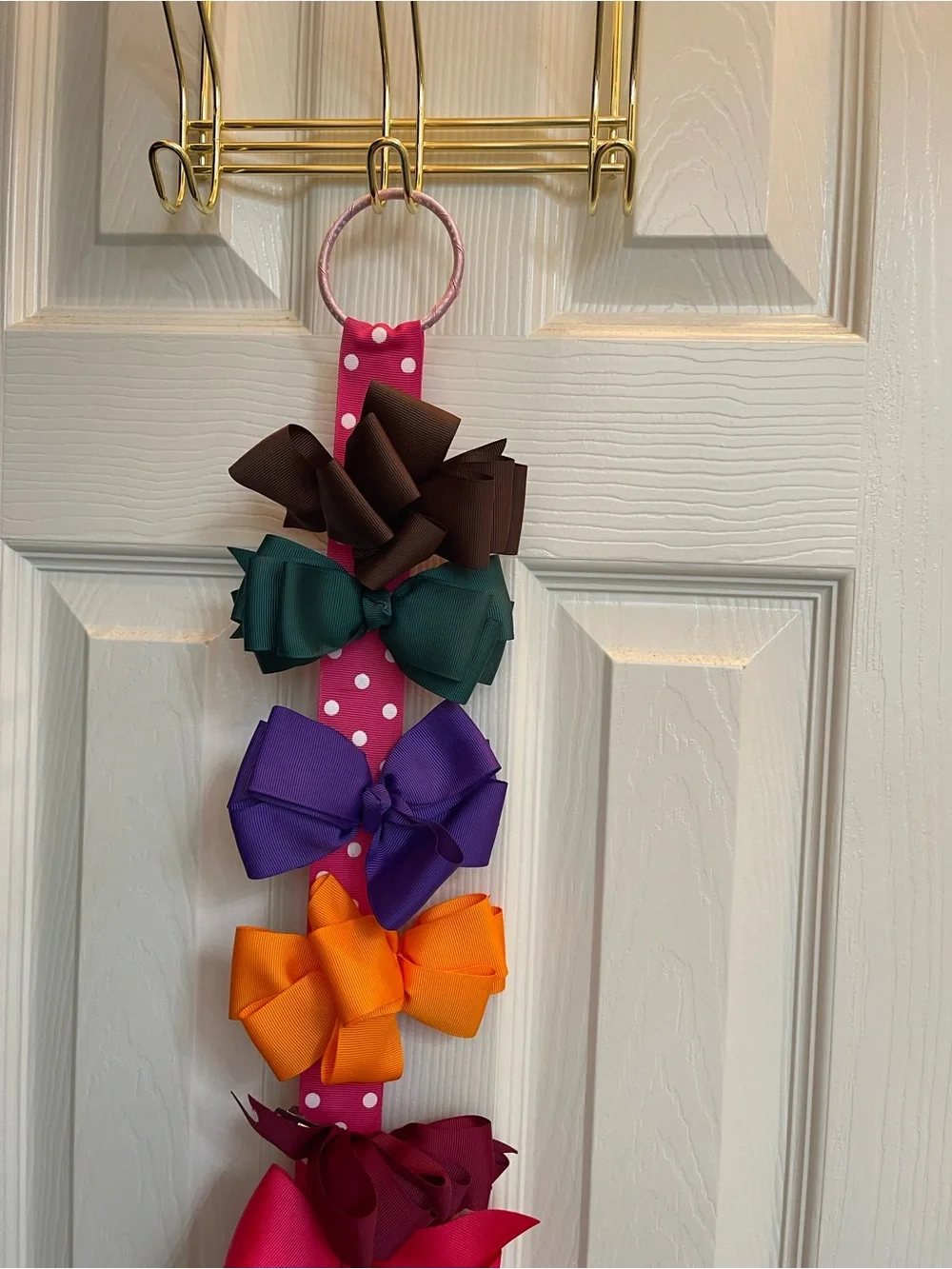 Kids Multi-Color Bow Holder with Assorted Hair Bows